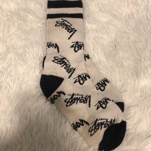 Black & White Stussy Socks